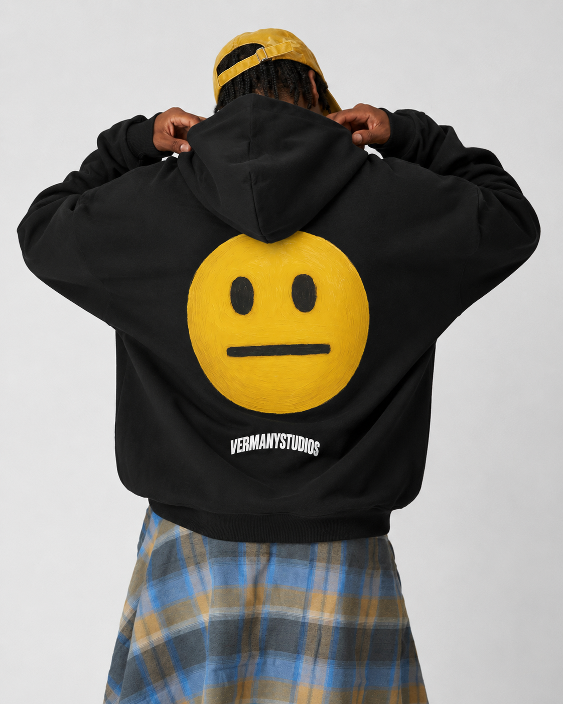 Emoticon Hoodie Black