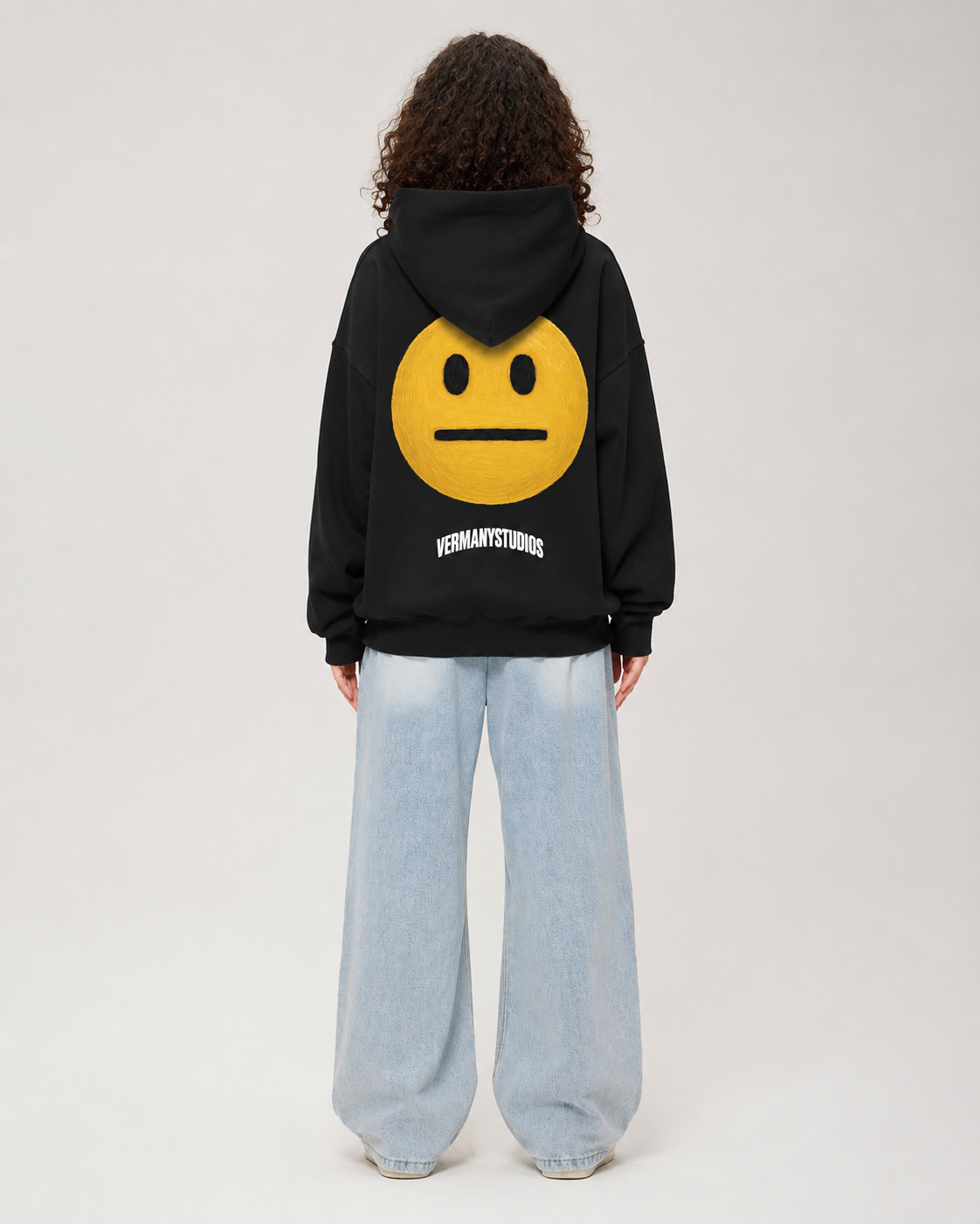 Emoticon Hoodie Black