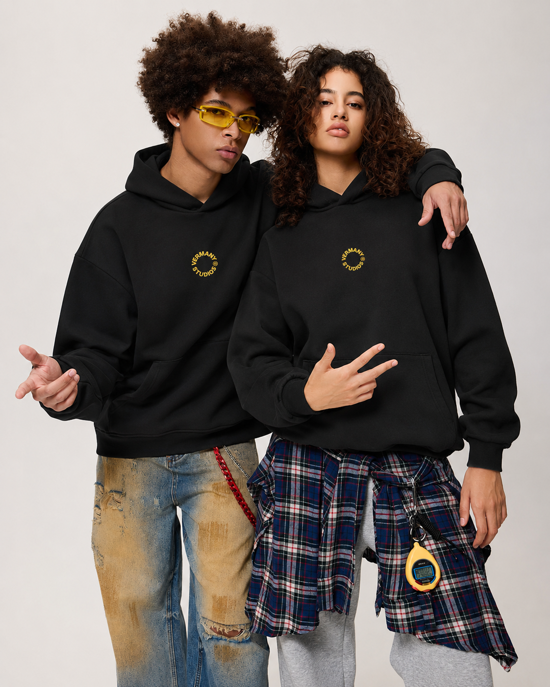 Emoticon Hoodie Black