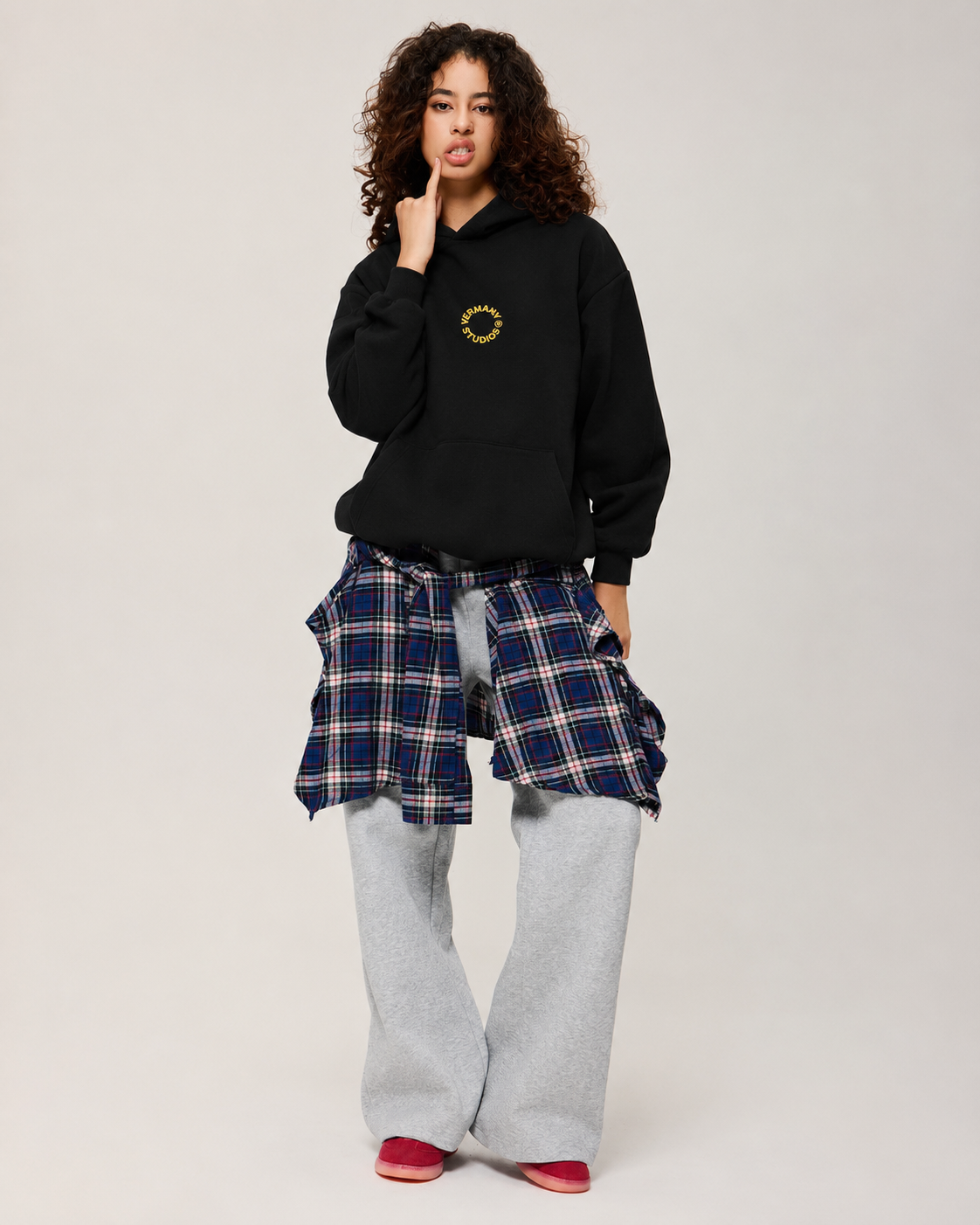 Emoticon Hoodie Black