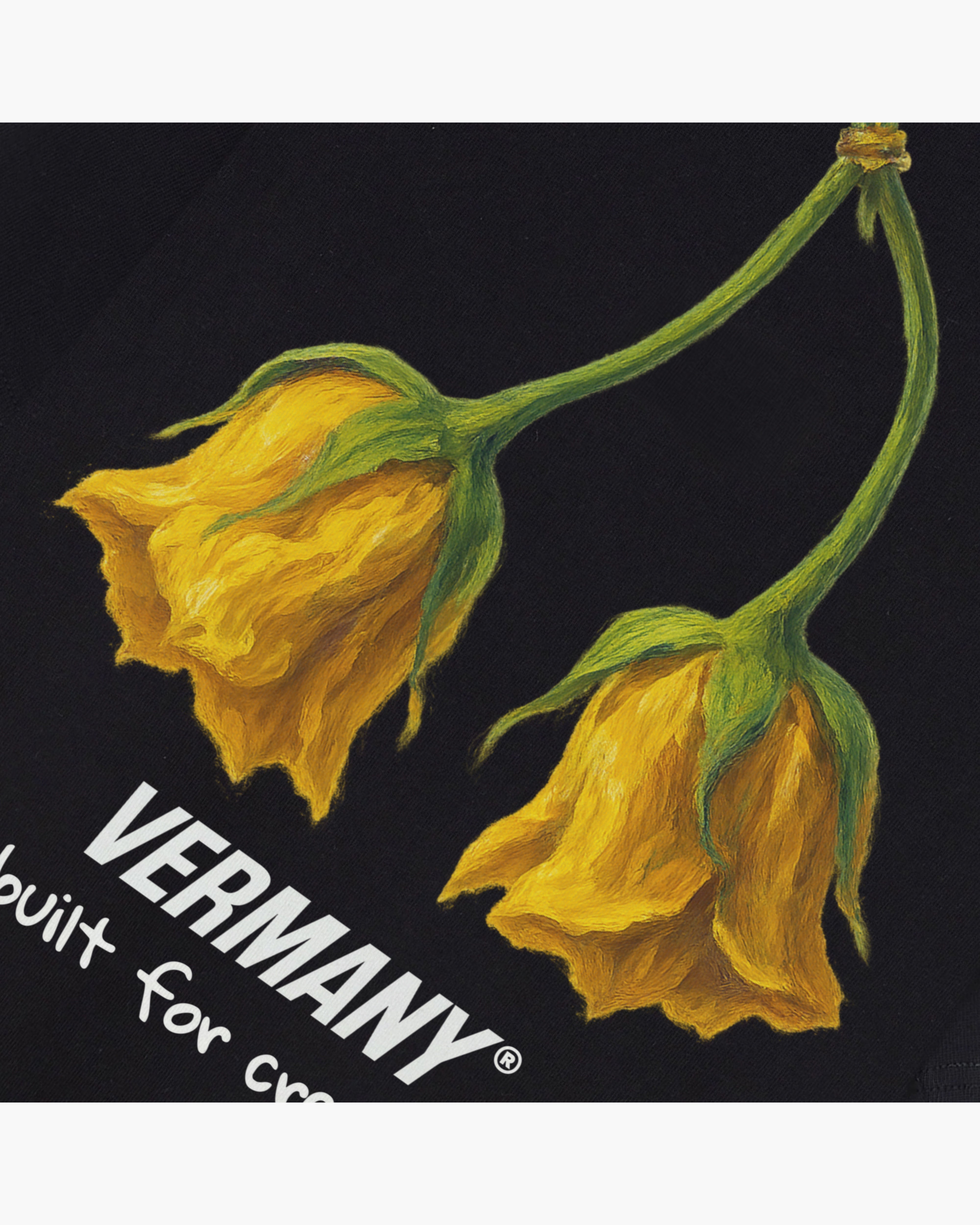 Flowers Tee Black
