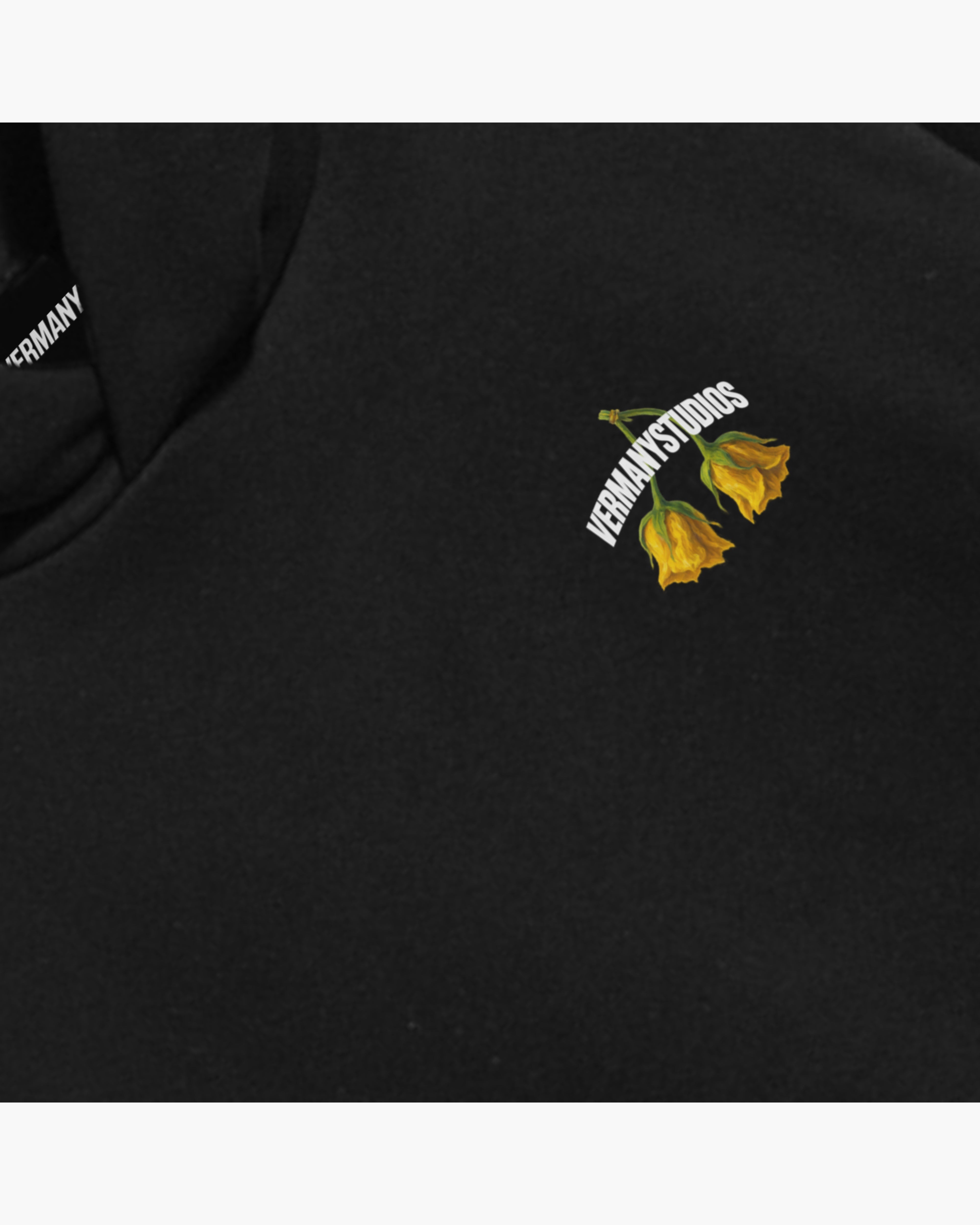 Flowers Hoodie Black