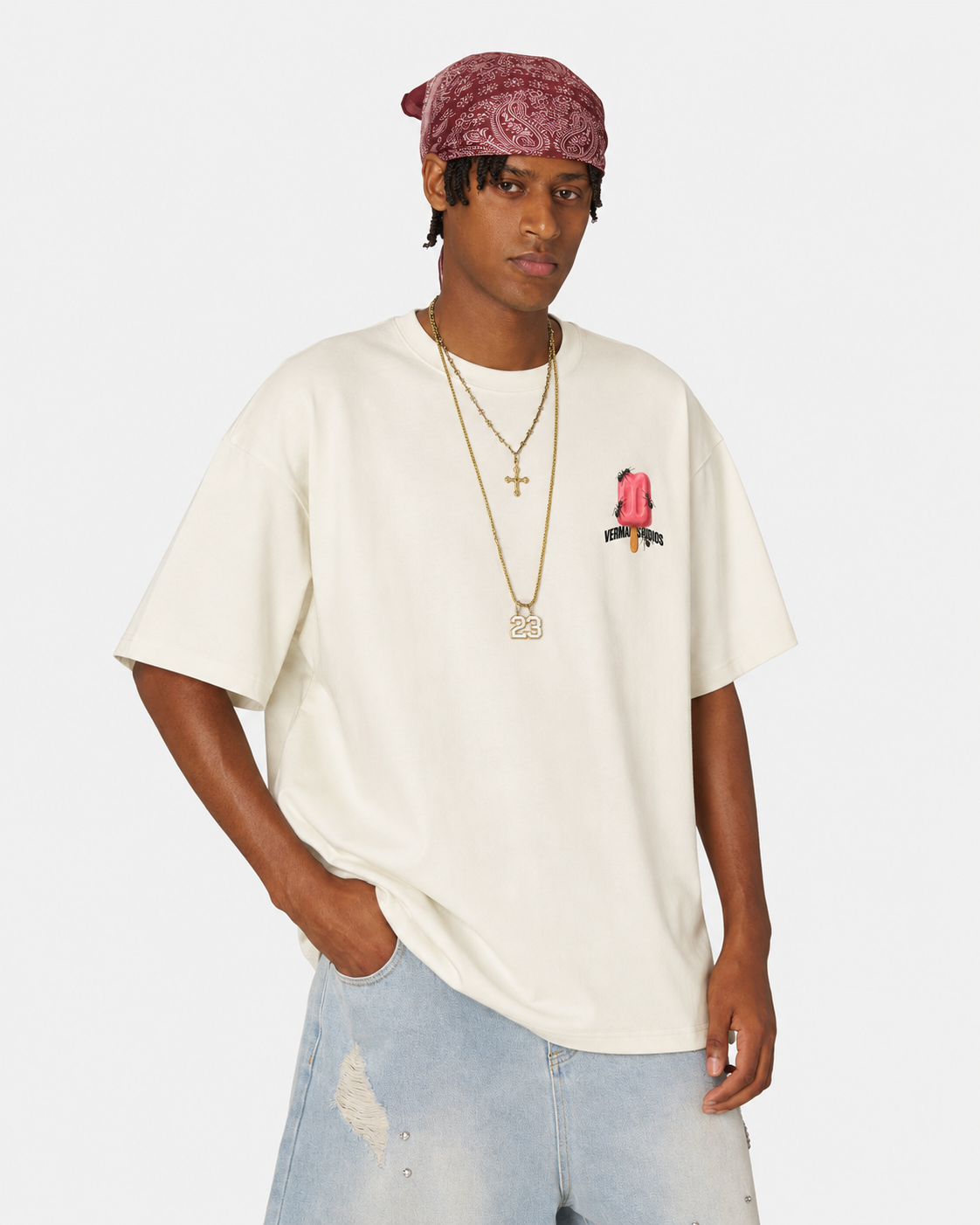 Popsicle Tee Beige