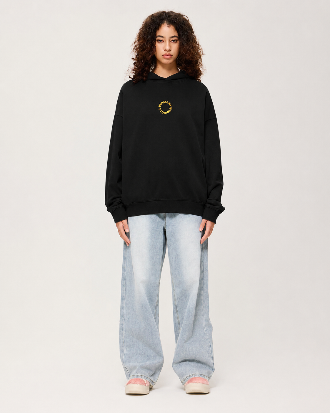 Emoticon Hoodie Black