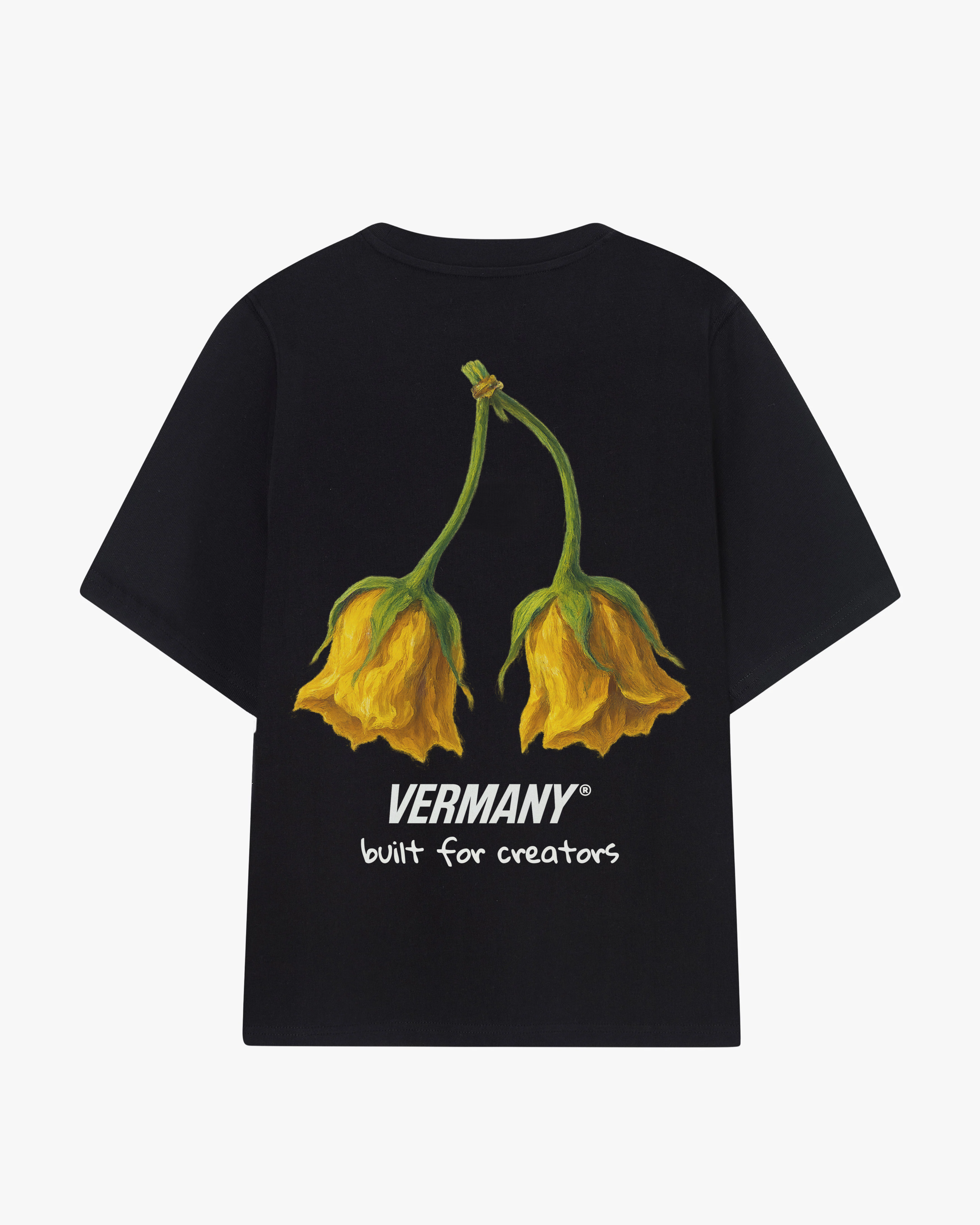 Flowers Tee Black