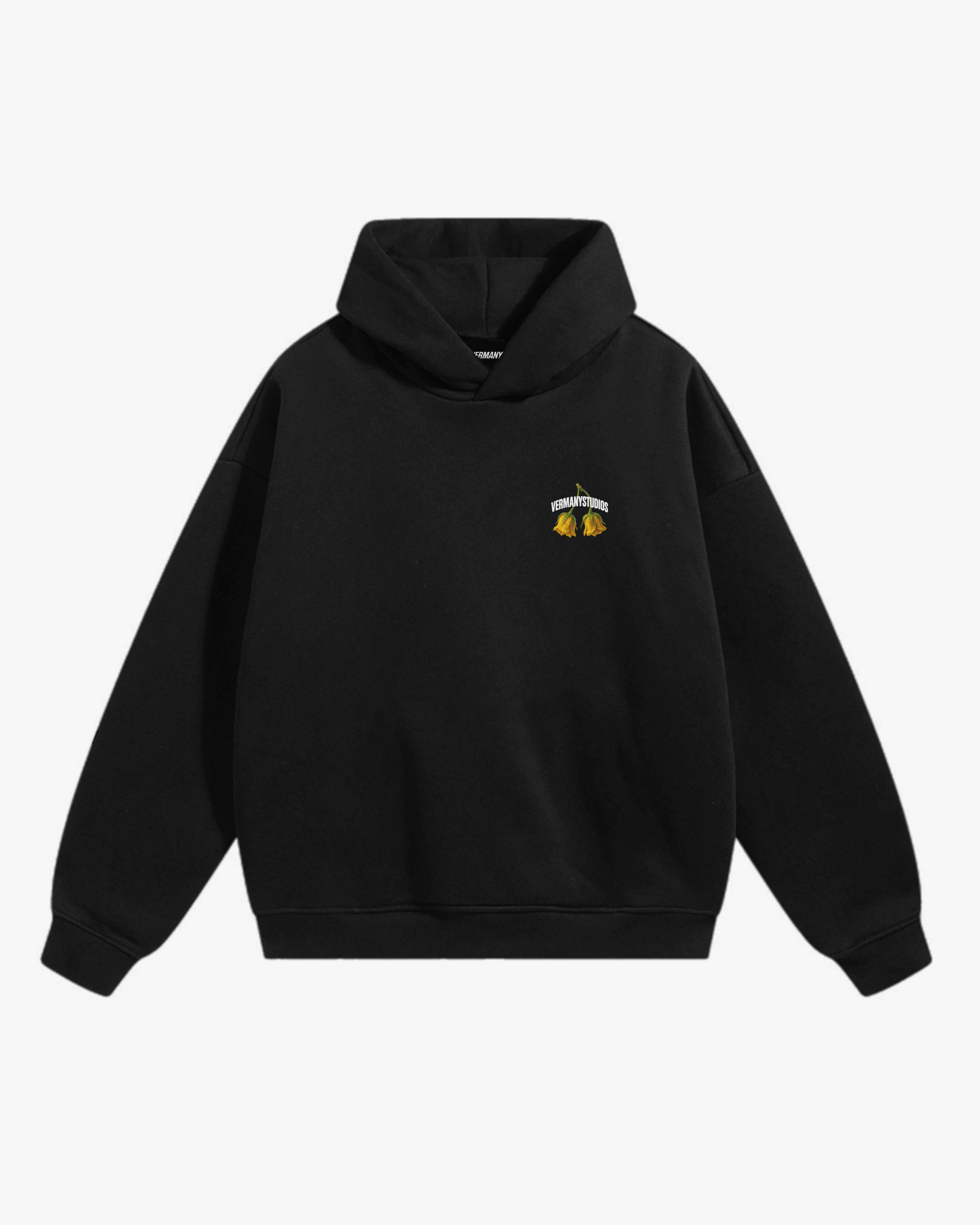 Flowers Hoodie Black